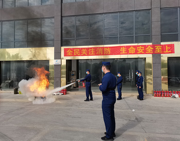 ZLG理工冷風機參加消防演練 防患未“燃”保平安