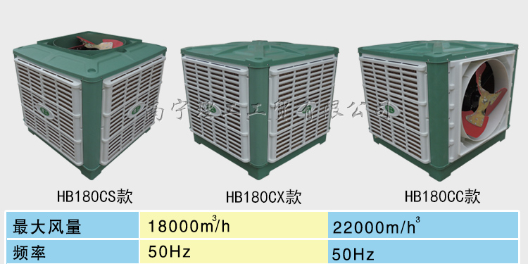 新款工業冷風機HB180，專業廠房降溫設備