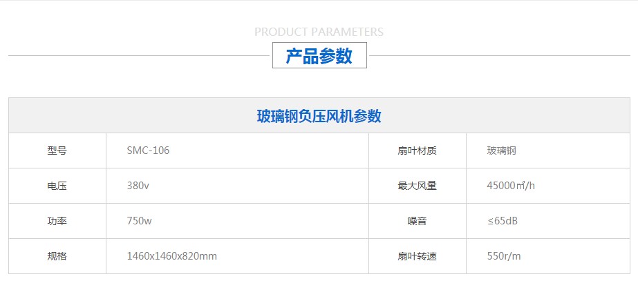 玻璃鋼負壓風機