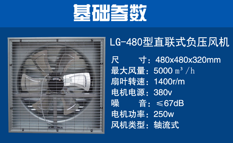 負壓風機480型參數